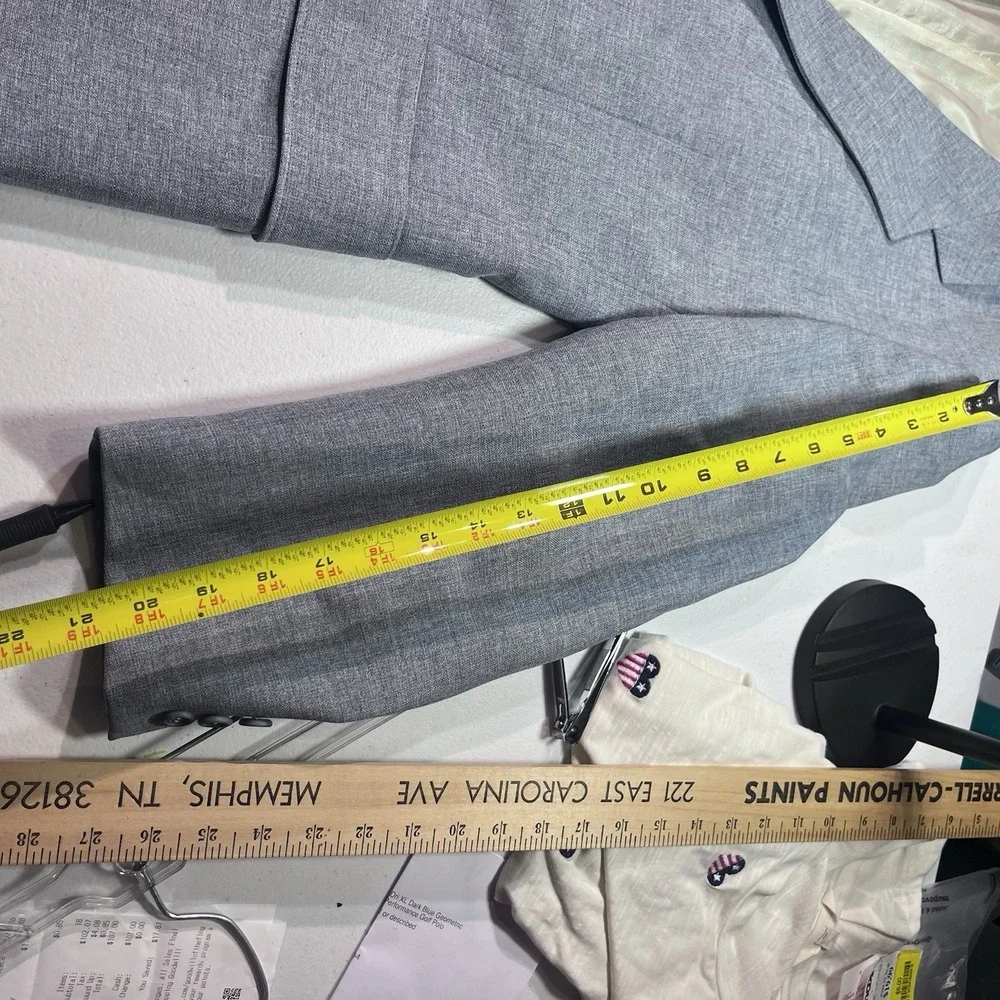 VTG Levi's Men's Action Suit Sport Coat Blazer 42R Light Blue Grey‎ 2 Button